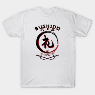 Seven Virtues of BUSHIDO - REI - Martial Arts Kung-Fu T-Shirt